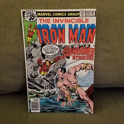 Buy Iron Man #120  Sub-mariner Battle Cover- 1st Justin Hammer Newsstand  • 31.22£