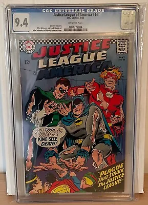 Buy Justice League Of America #44 - Cgc 9.4 - Plague That Struck The Justice League • 240£