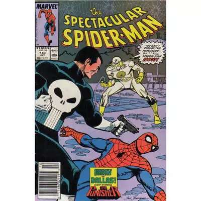 Buy Spectacular Spider-Man (1976 Series) #143 Newsstand In VF +. Marvel Comics [t: • 6.36£