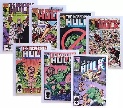 Buy The Incredible Hulk  #313 314 315 316 317 318 319 (1985-1986) 7 Comic Run Marvel • 14£