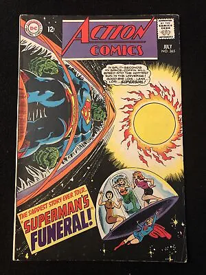 Buy Action Comics 365 5.0 5.5 Dc 1968 Superman’s Funeral Mn • 10.39£