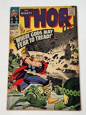 Buy The Mighty Thor 132 1st Cameo App Ego The Living Planet Jack Kirby Stan Lee 1966 • 47.43£