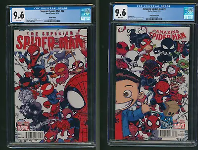 Buy Amazing Spider-Man #9 & Superior Spider-Man #32 CGC 9.6 Young Connecting Set • 151.87£