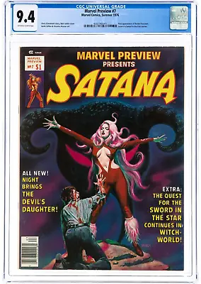 Buy Marvel Preview #7 (1976) - 1st Rocket Raccoon CGC 9.4 - Key! Presents Satana • 1,201.51£