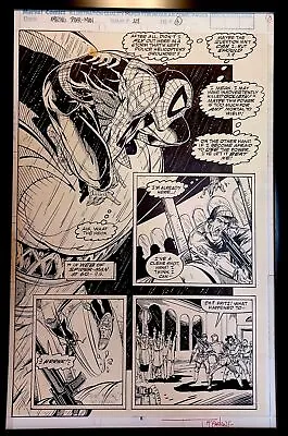 Buy Amazing Spider-Man #328 Pg. 6 By Todd McFarlane 11x17 FRAMED Original Art Print  • 47.92£