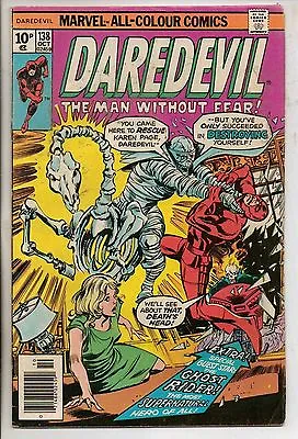 Buy Marvel Comics Daredevil #138 October 1976 Ghost Rider F+ • 10£