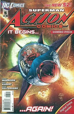 Buy Action Comics #5 Morrison Kubert Superman Combo Pack Variant D New 52 NM/M 2012 • 7.99£