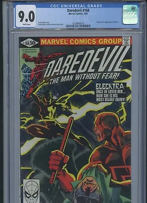 Buy Daredevil #168 1981 CGC 9.0 (Origin & 1st App Of Elektra) • 237.18£