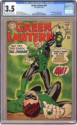 Buy Green Lantern #59 CGC 3.5 1968 3774465014 1st App. Guy Gardner • 229.28£