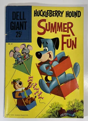 Buy Vintage 1960 Dell Giant Huckleberry Hound Summer Fun Comic Book No. 31  • 7.89£