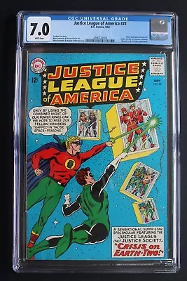 Buy JUSTICE LEAGUE OF AMERICA #22 2nd JSA In JLA 1963 1st SA DR FATE HOURMAN CGC 7.0 • 196.69£