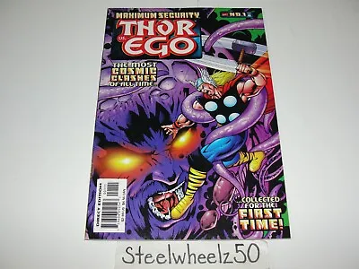 Buy Maximum Security Thor Vs Ego #1 Comic Marvel 2000 133 160 161 Stan Lee Kirby HTF • 6.35£