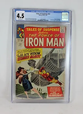 Buy Marvel 1964 Tales Of Suspense Iron Man #53 CGC 4.5 Second Appearance Black Widow • 157.66£