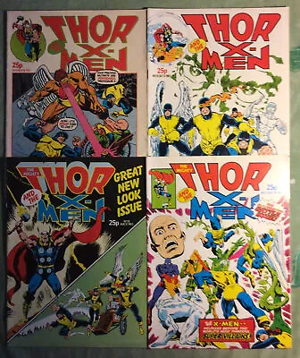 Buy Thor And The X-Men #20. #22. #25. #31. 1983. Marvel Comics UK. • 20£
