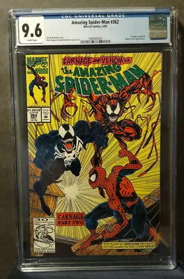 Buy Amazing Spider-Man 362   CGC 9.6 NM+  White Pages • 63.24£