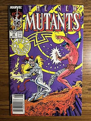 Buy New Mutants 66 Newsstand 1st App Spyder & Gosamry Marvel Comics 1988 Vintage • 3.90£