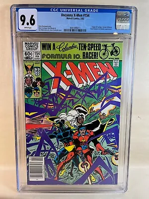 Buy 1982 Uncanny X-Men #154 CGC 9.6 Origin Of Cyclops Newsstand • 60.24£