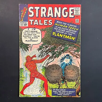 Buy Strange Tales 113 1st Plantman Silver Age Marvel 1963 Stan Lee Human Torch Comic • 79.02£
