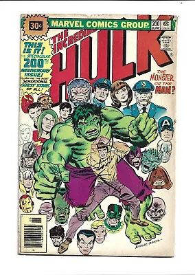 Buy Incredible Hulk #200, VG 4.0, 30 Cent Price Variant; Marvel Value Stamp Intact • 55.19£