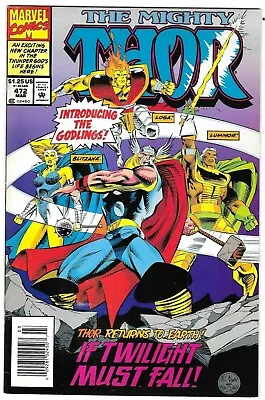 Buy Thor Comic 472 Cover A First Print 1994 Roy Thomas M C Wyman Decarlo Marvel . • 10.75£