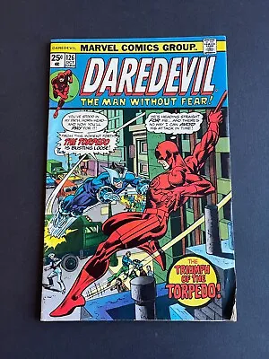 Buy Daredevil #126 - 1st Appearance Of The New Torpedo (Marvel, 1975) VG/F • 7.91£