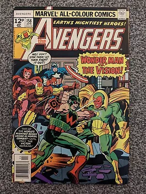 Buy The Avengers 158 Marvel 1977. 1st Appearance Of Graviton. Wonder Man Vs Vision • 5.99£