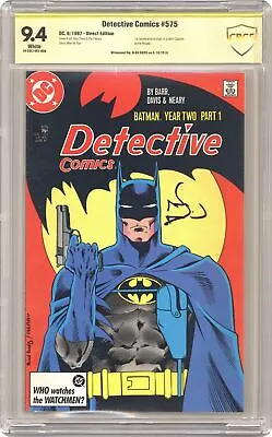 Buy Detective Comics #575 CBCS 9.4 Signed Davis 1987 19-20C19F2-008 • 94.50£
