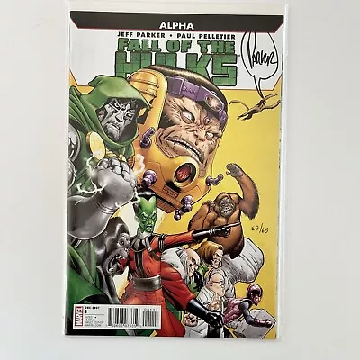 Buy Fall Of The Hulks Alpha #1 2009 NM Signed By Jeff Parker DF CoA 52/65 • 24£