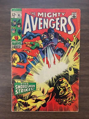 Buy Avengers #65 1969 Marvel Last 12 Cent Origin Of Hawkeye Swordsman LOW GRADE KEY • 13.60£