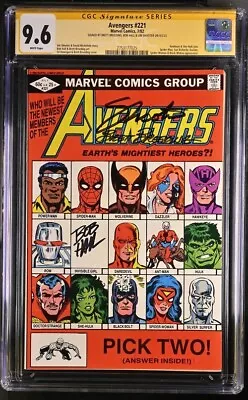 Buy Avengers #221 Marvel Comics CGC SS 9.6 Signed Breeding, Hall, Shooter • 402.10£