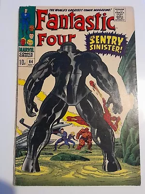 Buy Fantastic Four #64 July 1967 VGC- 3.5 1st App Of Kree Intergalactic Sentry 459 • 19.99£