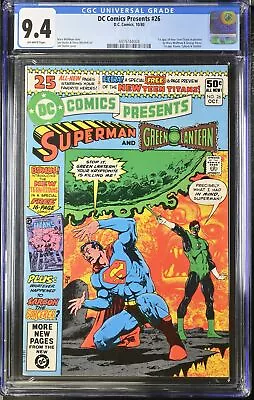 Buy DC Comics Presents #26 CGC NM 9.4 Off White 1st Appearance New Teen Titans! • 237.51£