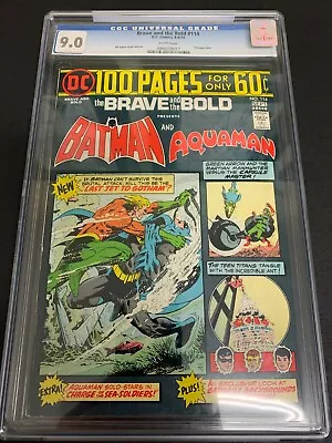 Buy Brave And The Bold #114 * Cgc 9.0 * (dc, 1974) Aparo Cover & Art! 100 Page Giant • 79.02£