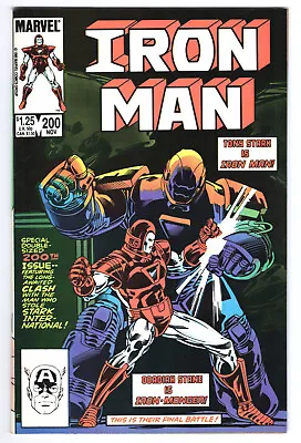 Buy Iron Man #200 Near Mint Minus 9.2 Hawkeye Mockingbird Obadiah Stane 1985 • 23.75£