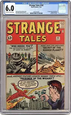 Buy Strange Tales #102 CGC 6.0 1962 3875745005 • 308.23£