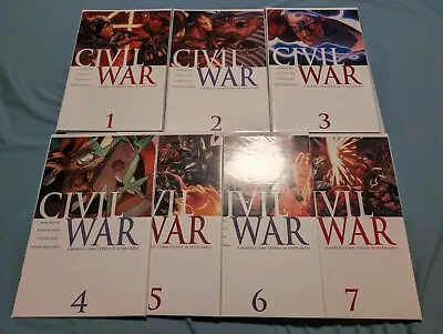 Buy Civil War #1-7 Complete VF Run Marvel Comics Mark Millar 1 2 3 4 5 6 7 (2006) • 23.71£