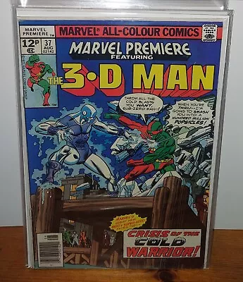 Buy Marvel Premiere #37 Kane 3-D Man Vince Rivers Zirksu 1st Cold Warrior 1977 • 2.99£