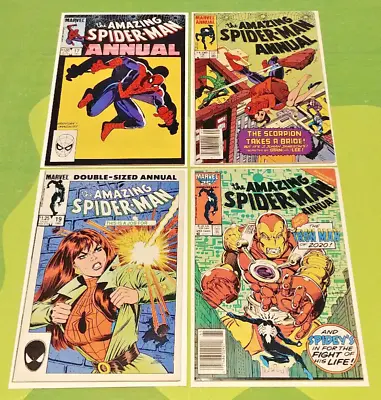 Buy Amazing Spider-Man Annual Comic Lot (4) #17, 18, 19, 20 1983-1986 Marvel Comics • 64.87£