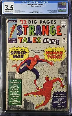 Buy Strange Tales Annual #2 - Marvel Comics 1963 CGC 3.5 Early Spider-Man Appearance • 279.03£