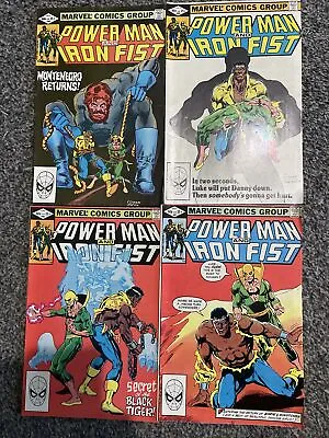Buy POWER MAN AND IRON FIST #80-84 Run Marvel 1982 Montenegro Returns ! 4 Comics • 5£
