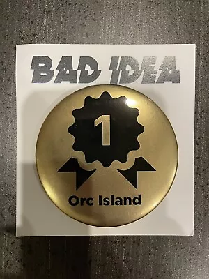 Buy Bad Idea Comics Orc Island First 1st Customer Gold Pin Button • 43.15£