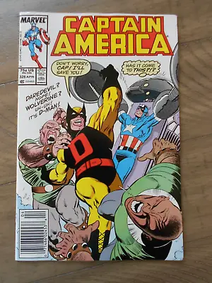 Buy CAPTAIN AMERICA #328 Marvel Comics 1st Series 1987 VF/VF+ 1st Appearance D Man • 6.11£
