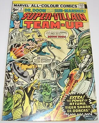 Buy Super-Villain Team-Up No 3 Marvel Comic From December 1975 Sub Mariner Dr Doom • 3.99£