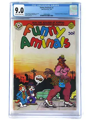 Buy Funny Aminals #1 1972 ⭐Maus First App CGC 9.0 OW/W Pages Robert Crumb Spiegelman • 390.36£