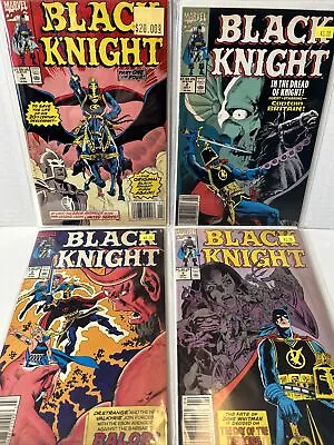 Buy Black Knight #1-4 Newsstands Complete Set Dane Whitman (Marvel Comics 1990) • 15.80£