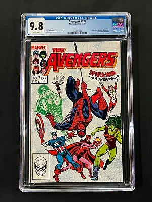 Buy Avengers #236 CGC 9.8 (1983) - Spider-Man, She-Hulk, Captain America App • 103.26£