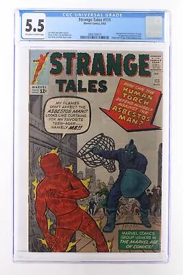 Buy Strange Tales #111 - Marvel Comics 1963 CGC 5.5 2nd Appearance Of Doctor Strange • 354.98£
