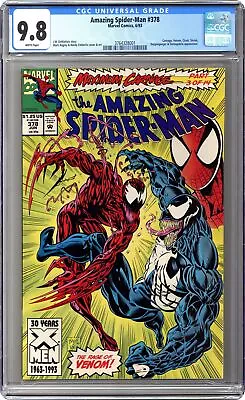 Buy Amazing Spider-Man #378D CGC 9.8 1993 3764328001 • 57.05£