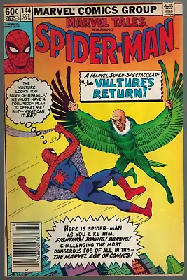 Buy Marvel Tales 144  Vs The Vulture!  (rep Amazing Spider-Man #7)  Fine 1982 • 5.59£