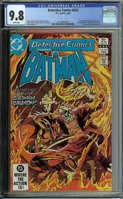 Buy Detective Comics #523 Cgc 9.8 White Pages // 1st Killer Croc In Cameo 1983 • 434.83£